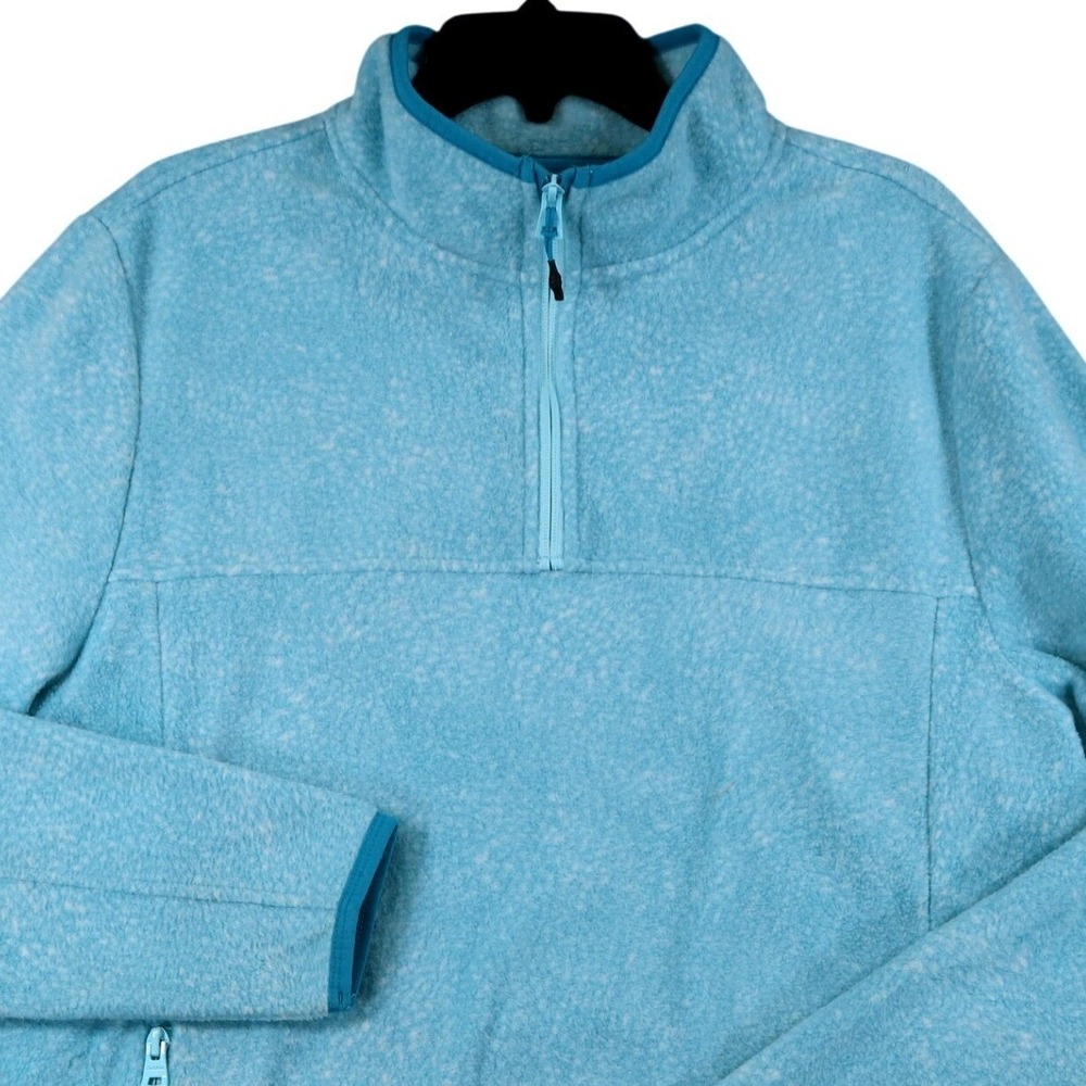 Chubbies Fleece Quarter Zip Pullover Mens M‎ Light Blue Heathered Outdoor Casual